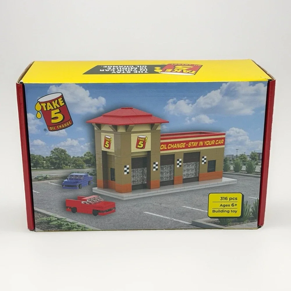 Take 5 Oil Change Business Bricks 316pc Building Set BB-617 Rare Sealed Bags